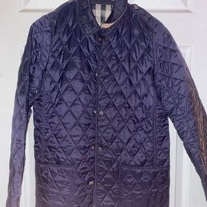 Navy Blue Kids Burberry Jacket